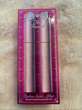 Too Faced Better Than Sex Mascara FULL SIZE Set Of 2 NIB NEW